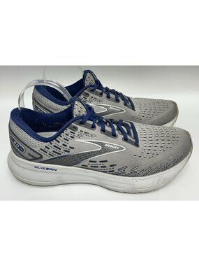 Brooks Glycerin 20 Mens Shoes Size 10.5 Grey Blue Gym Running Trainers